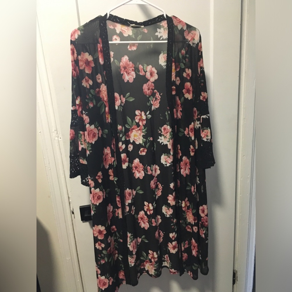 Ember Floral Kimono Cardigan
